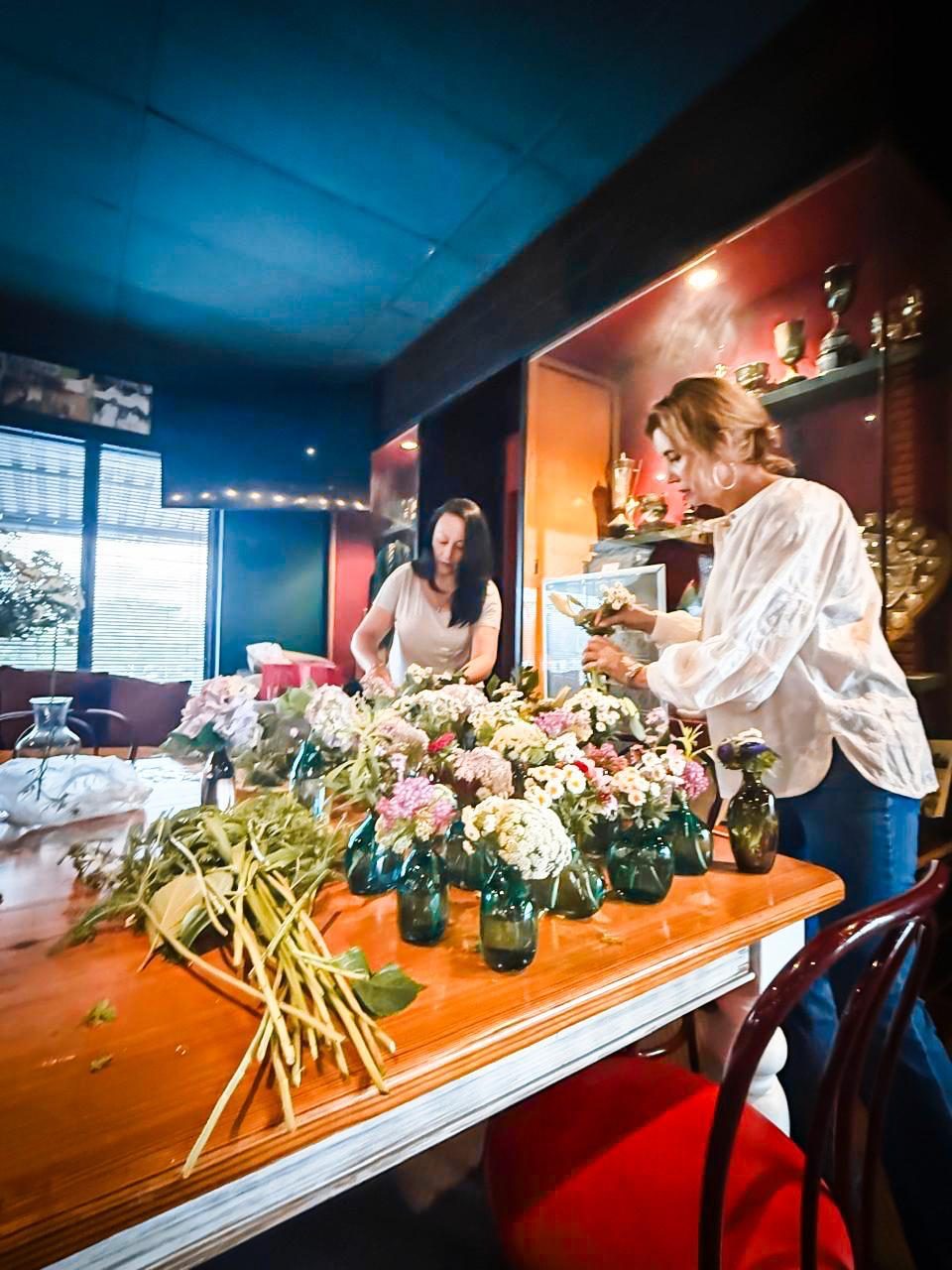 Blooms behind the bar — L'Affaire Events